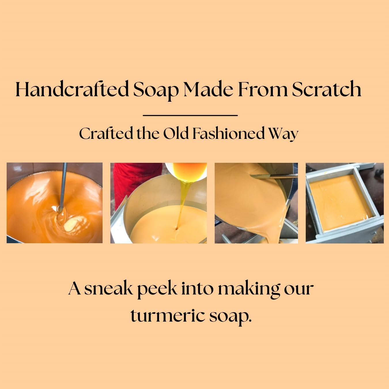 Turmeric Soap for Face & Body, Handmade, Cold Process, Organic. 4.5 oz | Gentle turmeric face wash & cleanser for glowing skin that feels refreshed, soft & balanced. Made in the USA