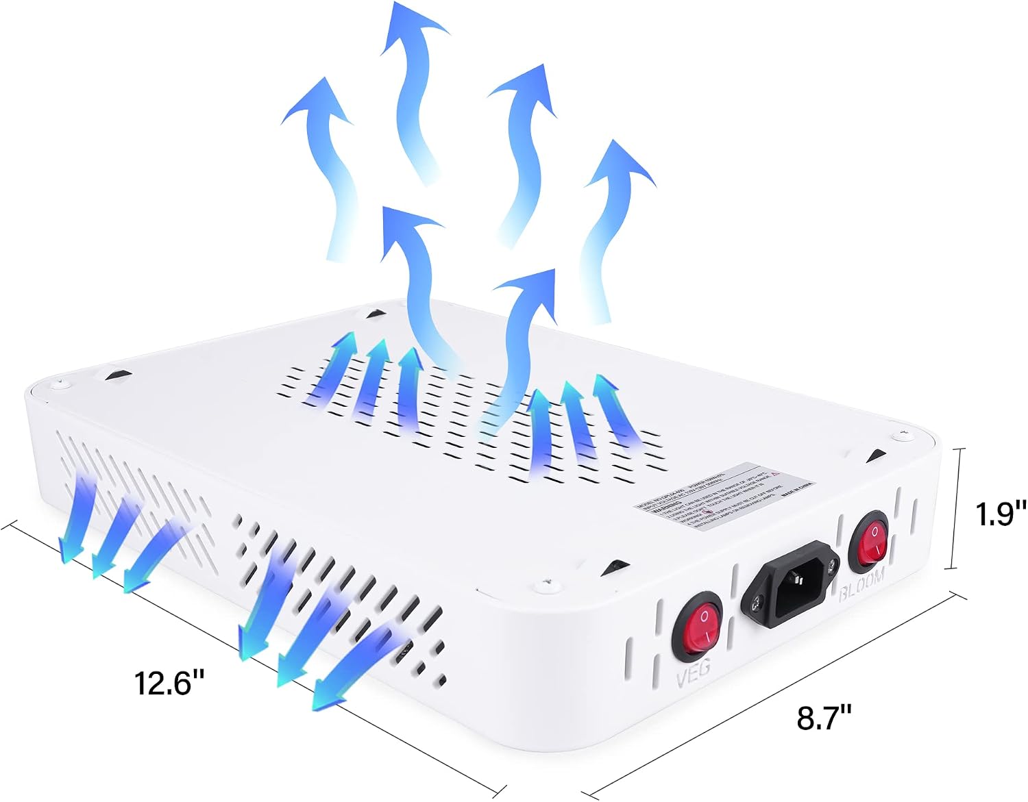 Beelux 1000w LED Grow Light for Indoor Plants Full Spectrum