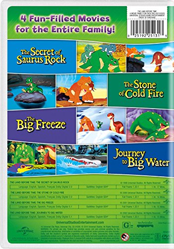The Land Before Time VI-IX 4-Movie Family Fun Pack (The Secret of Saurus Rock / The Stone of Cold Fire / The Big Freeze / Journey to Big Water) [DVD]