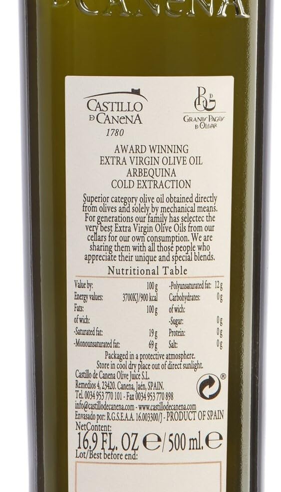 Castillo de Canena Picual Olive Oil from Spain (17oz/500ml)