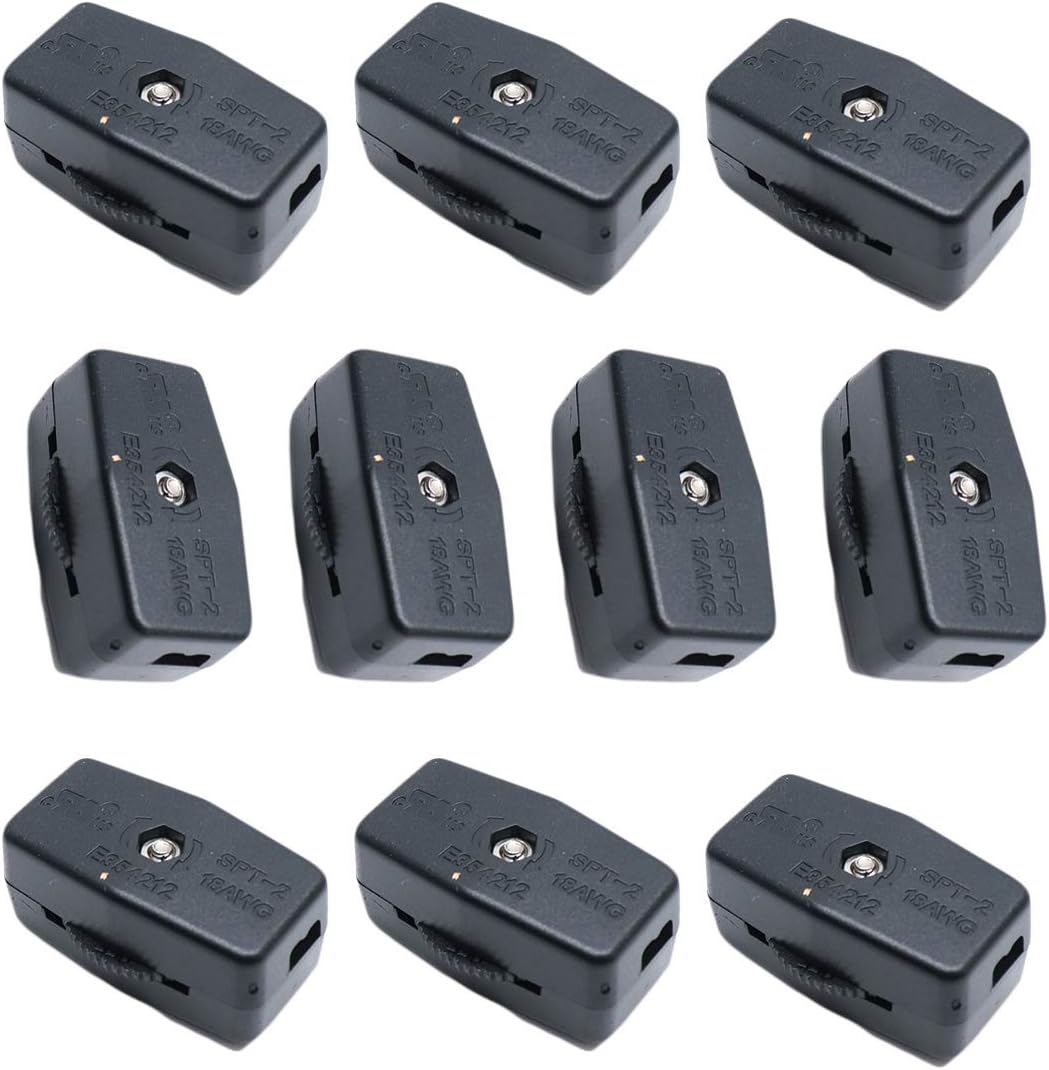 Luomorgo 3A, 125VAC Inline Rotary Cord Switch