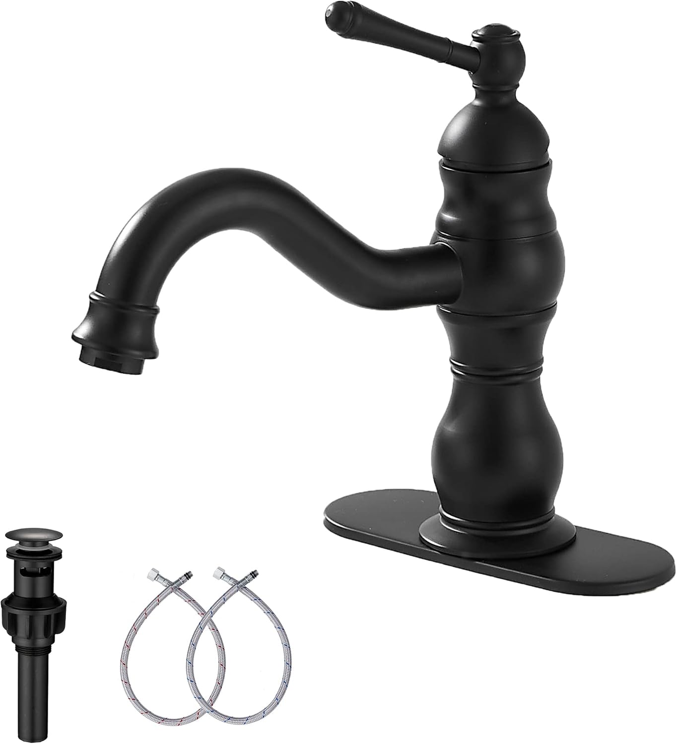 Oil Rubbed Bronze Bathroom Faucet Single Handle One Hole
