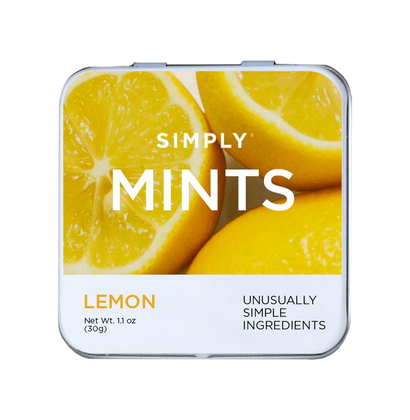 SIMPLY MINTS Natural Peppermint Breath Mints, 6 Pack (180 Pieces), Made With Real Peppermint Oil | Aspartame-Free, Sorbitol-Free, Xylitol-Free, Vegan, Kosher, Non-GMO
