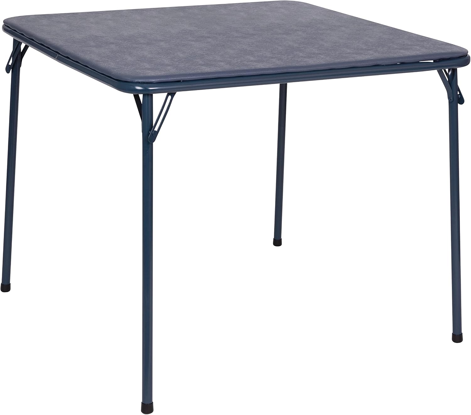 Flash Furniture Madelyn 33.5" Square Folding Multipurpose Card Table with Padded Vinyl Top, Portable Folding Game Table for 4 Players, Black