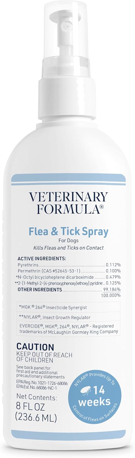 Veterinary Formula Flea and Tick Shampoo for Dogs and Cats, 16 oz