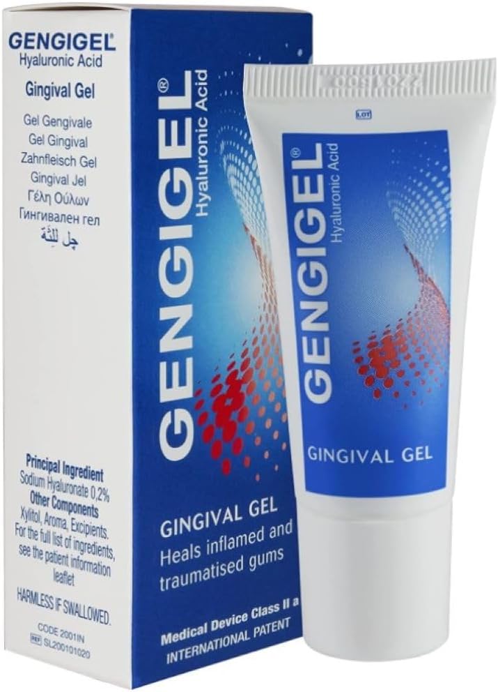 Gengigel Hyaluronic Acid Oral Gel for Mouth & Gum Discomfort (20ml), Soothes Irritation, Promotes Natural Healing & Protects Delicate Oral Tissue