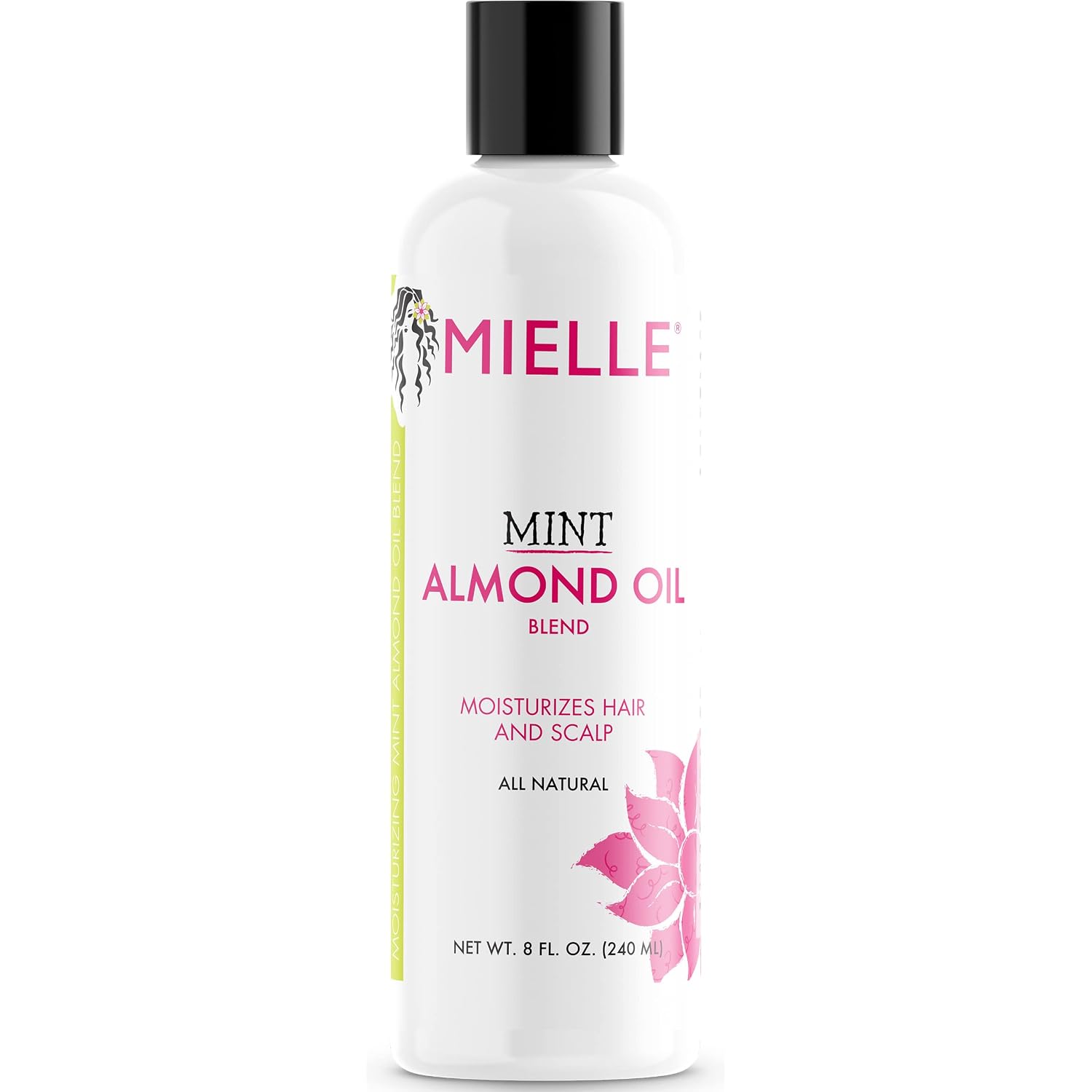 Mielle Organics Mint Almond Oil - Lightweight Dry Scalp Oil to Lock in Moisture and Help Encourage Longer
