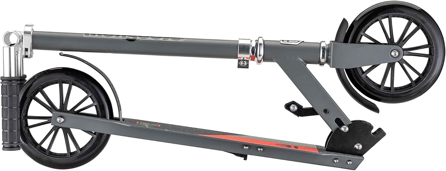 Mongoose Trace Kick Scooter for Youth Adult Boys and Girls, Quick-Release, Lightweight & Easy Folding Scooter, Bike Style Grips