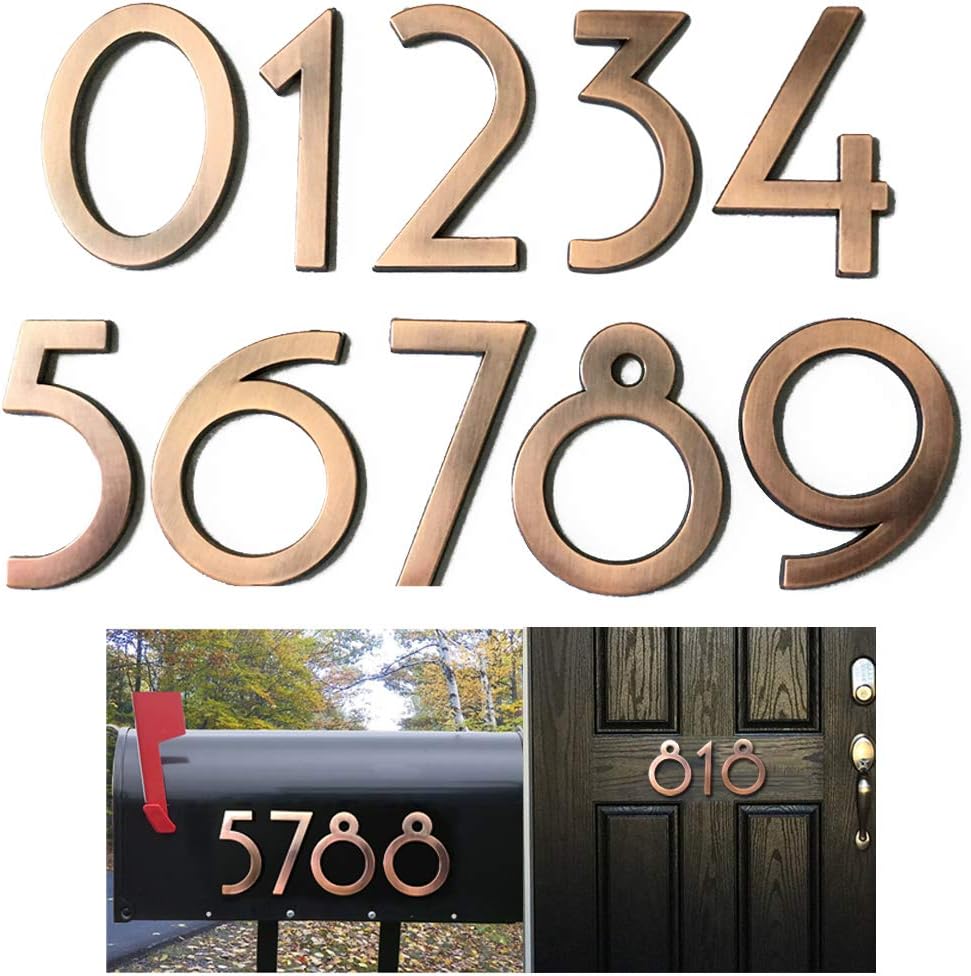 20 Pack Mailbox Numbers 0-9, 2.76 Inch High, Door Address Numbers Stickers for Apartment, House, Room, Office, Cars, Trucks