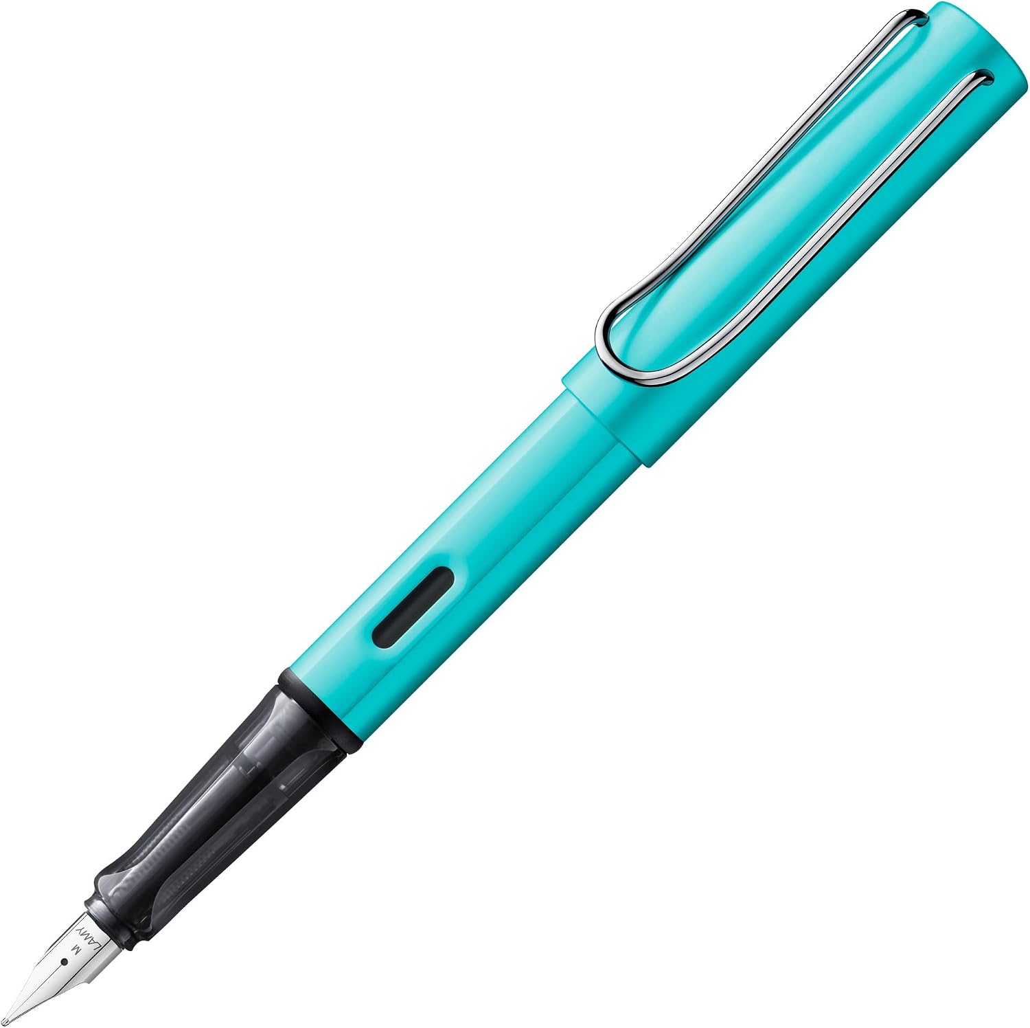 LAMY AL-star black - Fountain Pen with ergonomic grip & black Left-Handed steel nib (LH) in size M - lightweight aluminum body - including LAMY T 10 blue cartridge