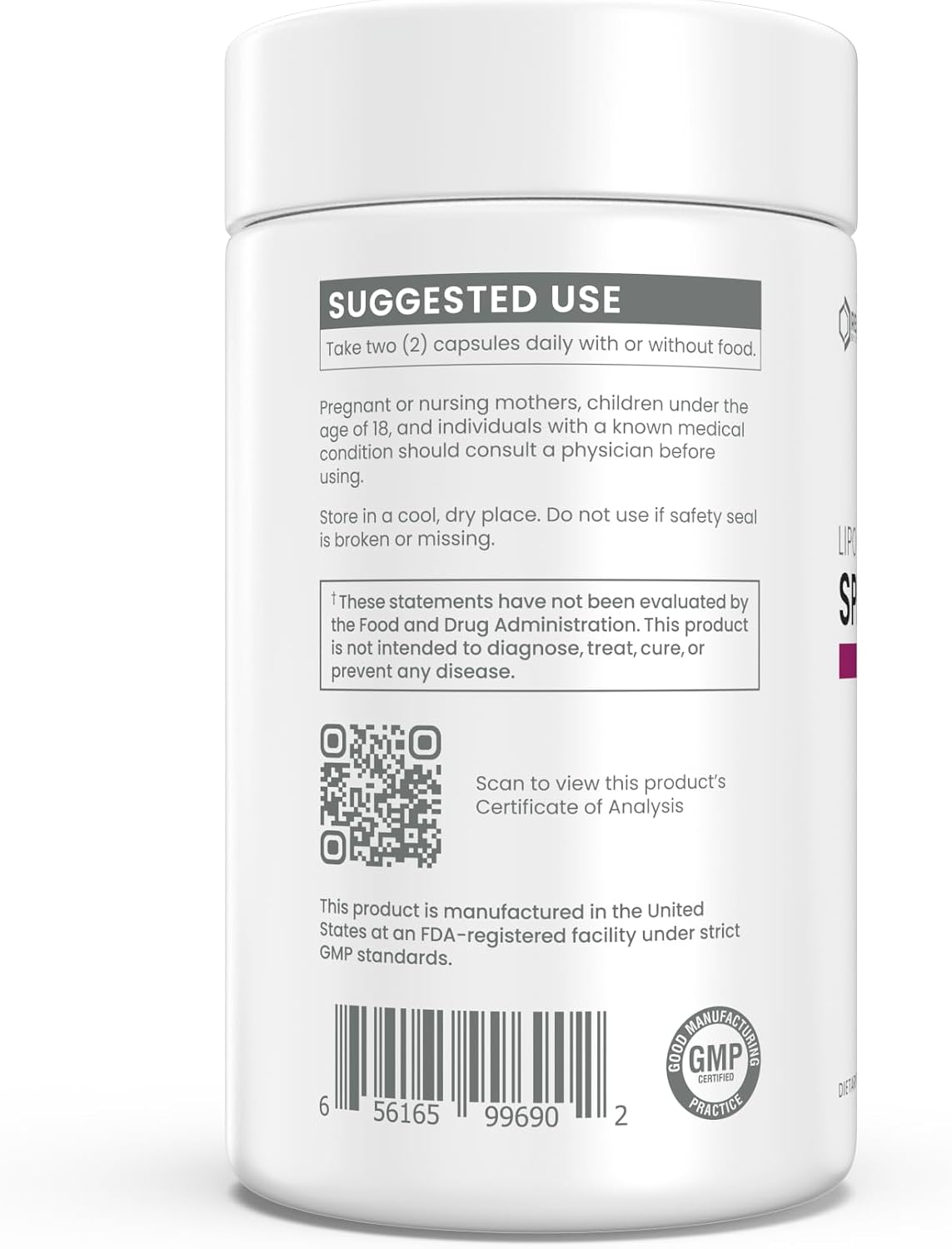 Renue By Science Spermidine Supplements | Liposomal Spermidine Supplements for Women and Men | 90 Capsules - 8mg Spermidine per Serving | Non-GMO &