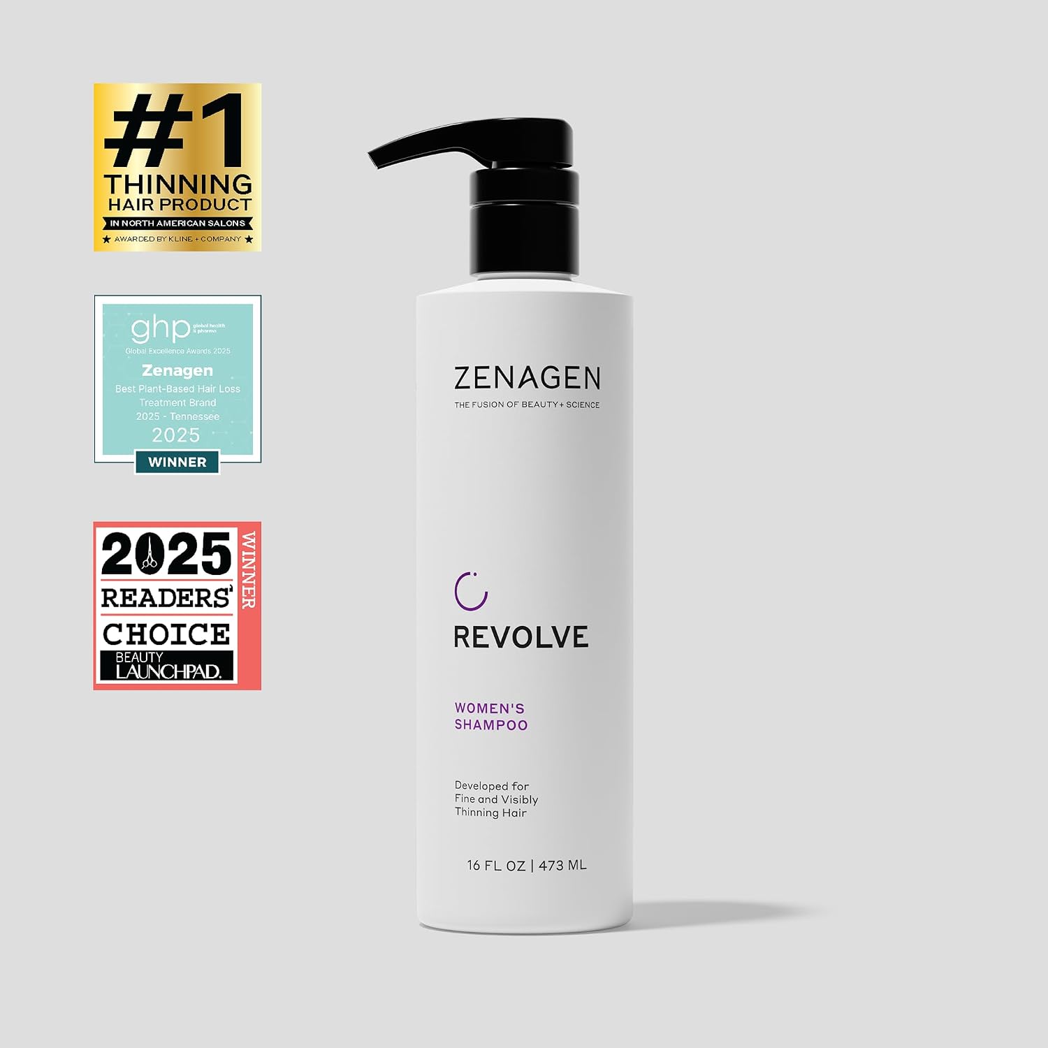 Zenagen Revolve Women's Thickening Shampoo | 5 Minute Hair Treatment