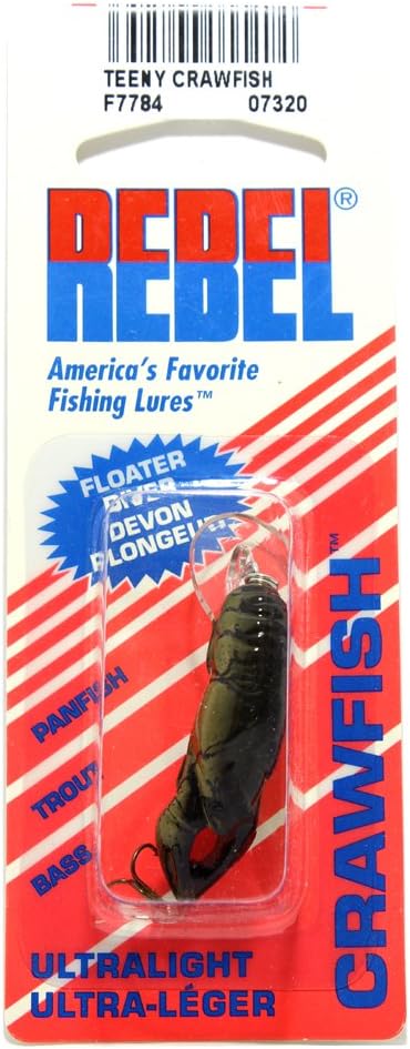 Rebel Lures Original Realistic Crawfish Crankbait Fishing Lure