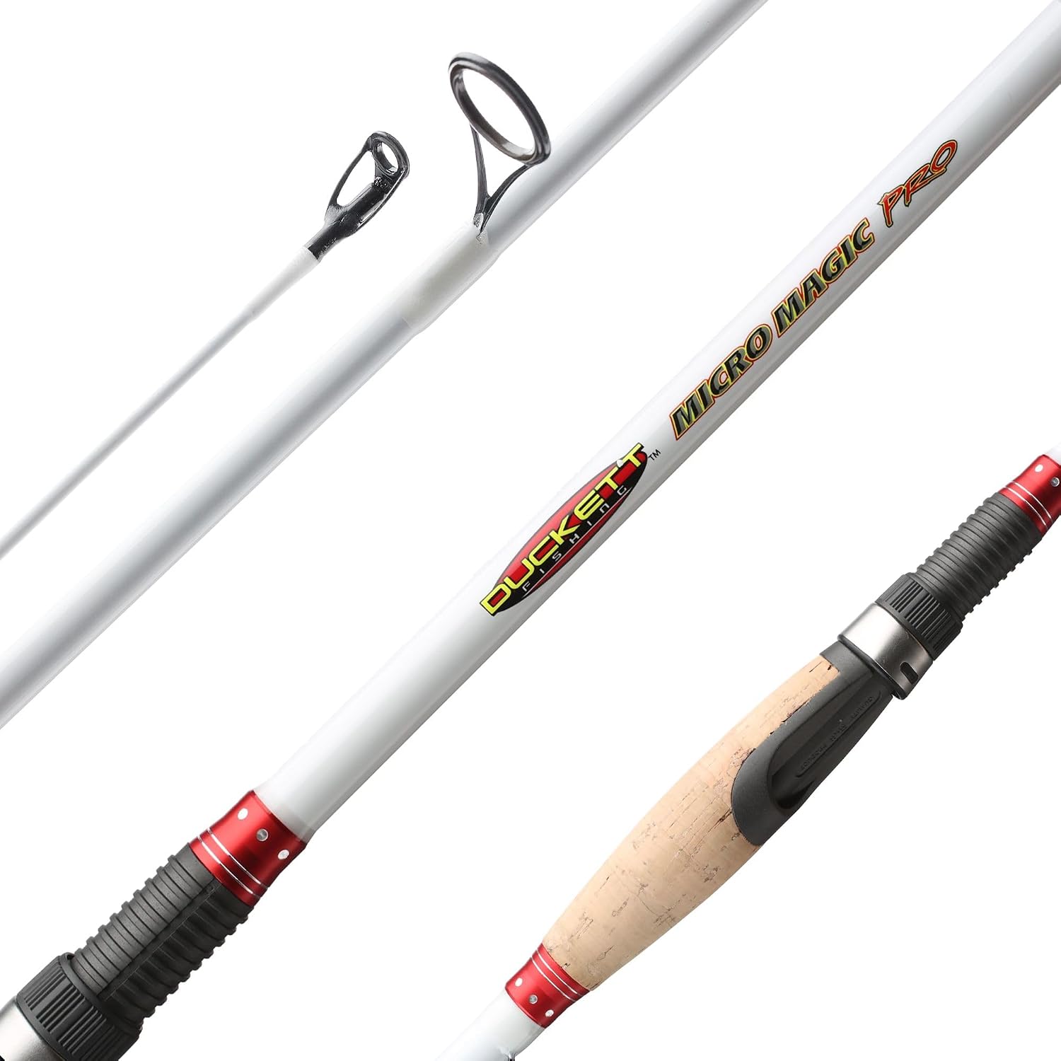 Duckett Fishing Micro Magic Pro Casting, Spinning & Crankin' Rods, Durable, Sensitive and Balanced Multi-Modulus Sensi-Touch Blanks