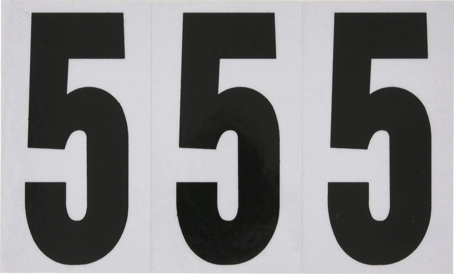 Hillman Reflective Adhesive Mailbox Number Pack, 3", Black and White 843445 | Square-cut vinyl, Self-adhesive reflective numbers for mailboxes, doors