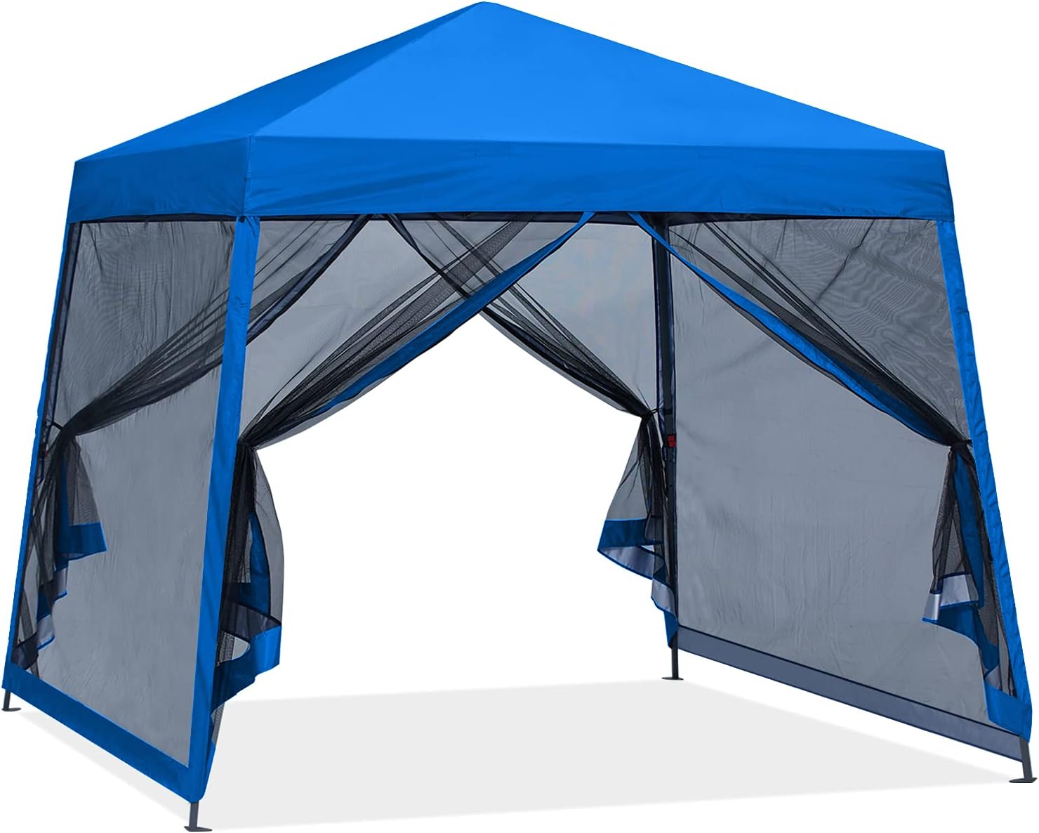 ABCCANOPY 10x10 Pop Up Canopy Tent, Slant Leg Outdoor Shade, Dark Gray