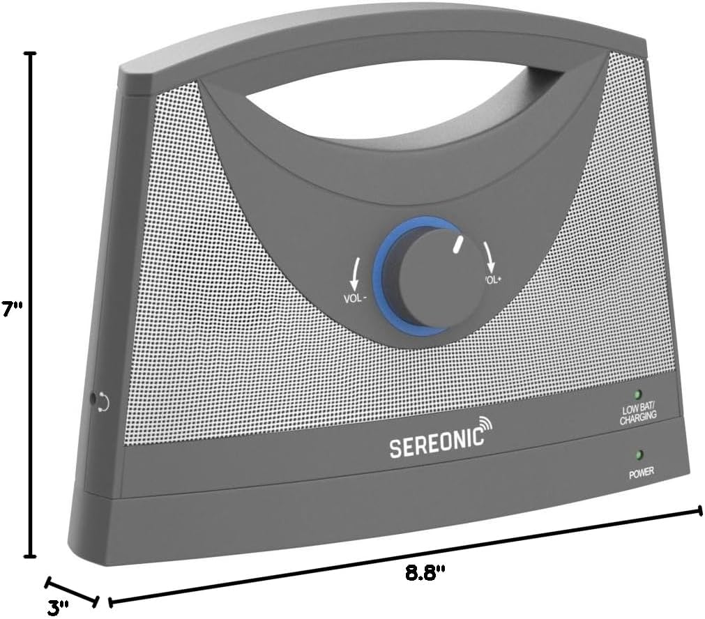 SEREONIC Portable Wireless Speakers for Smart TV - Ideal for TV Watching Without The Blaring Volume - Designed for Hard of Hearing, Elderly