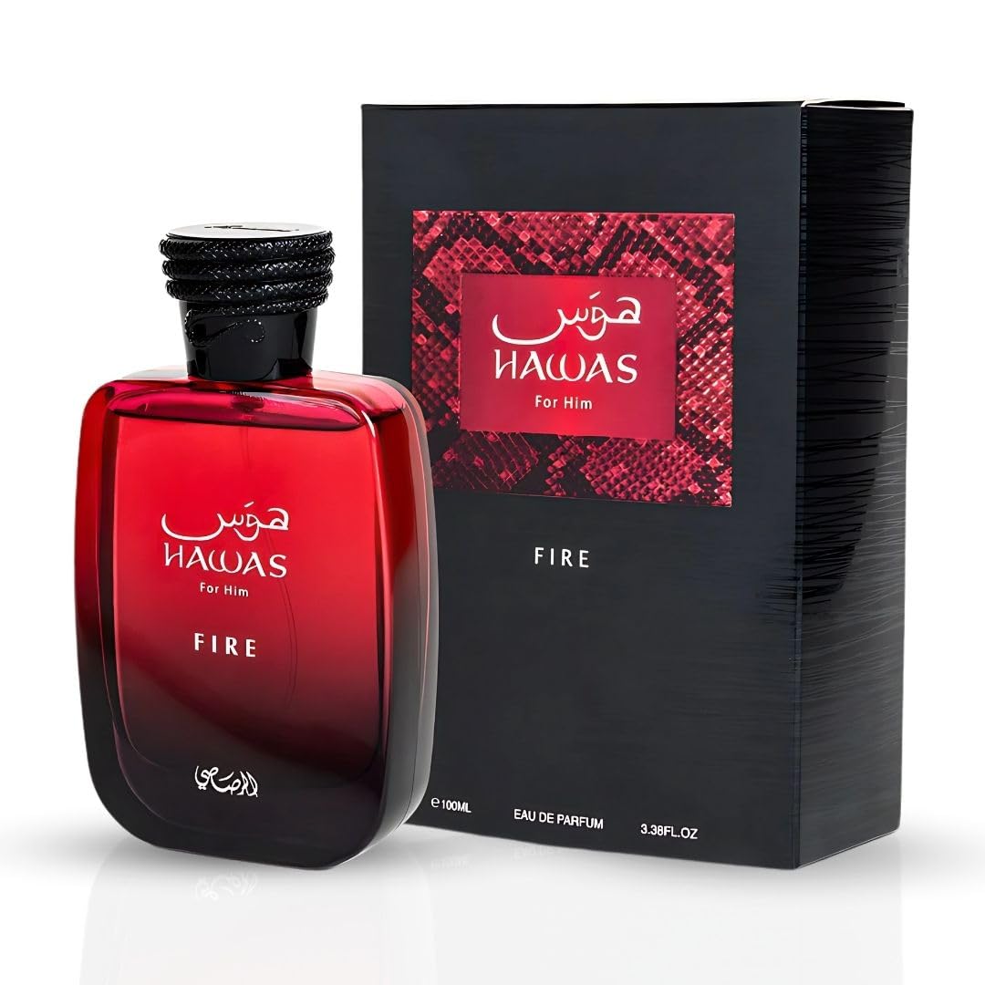 Rasasi Hawas For Men Eau De Parfum Spray 100ML (3.4 Oz) - Long Lasting Arabian Perfume, Premium Perfume Men, Ideal for Special Occasions & Daily Elegance, A Bold and Captivating Fragrance