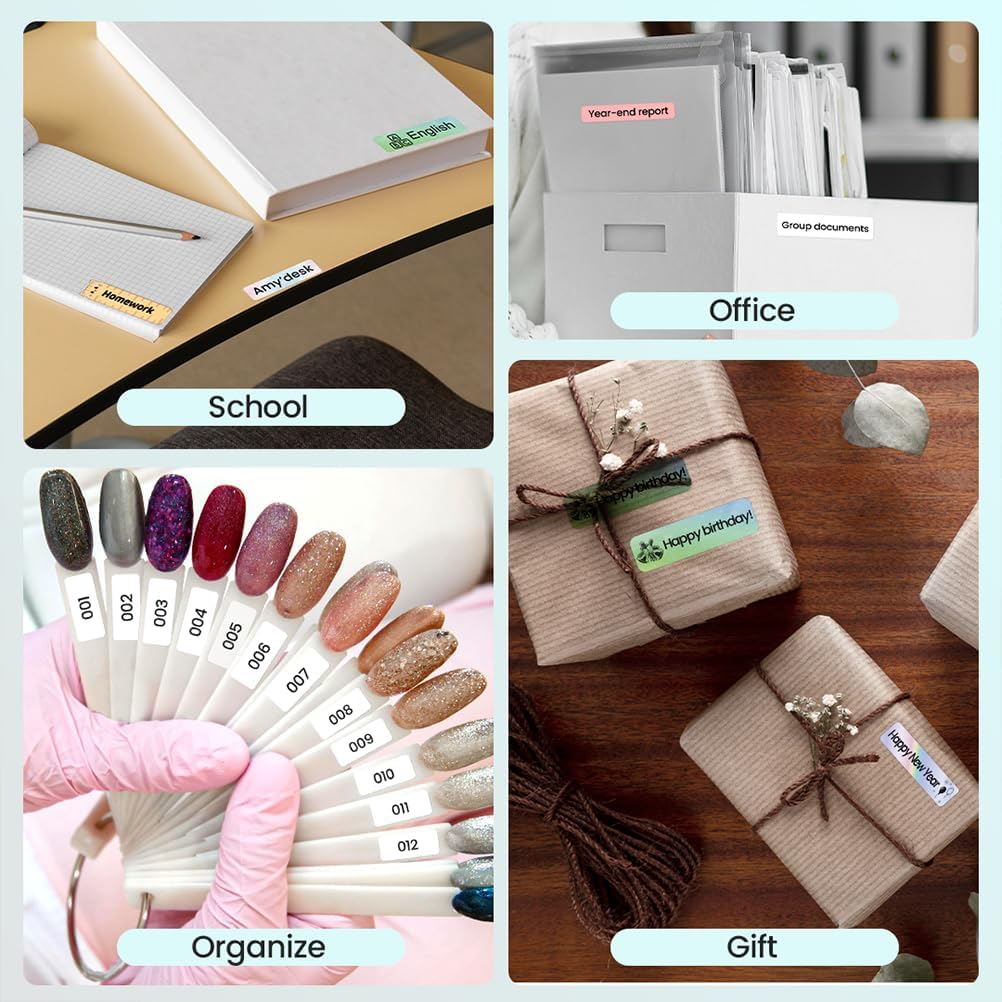 Phomemo Label Maker, D30 Bluetooth Mini Label Maker Machine with Tape