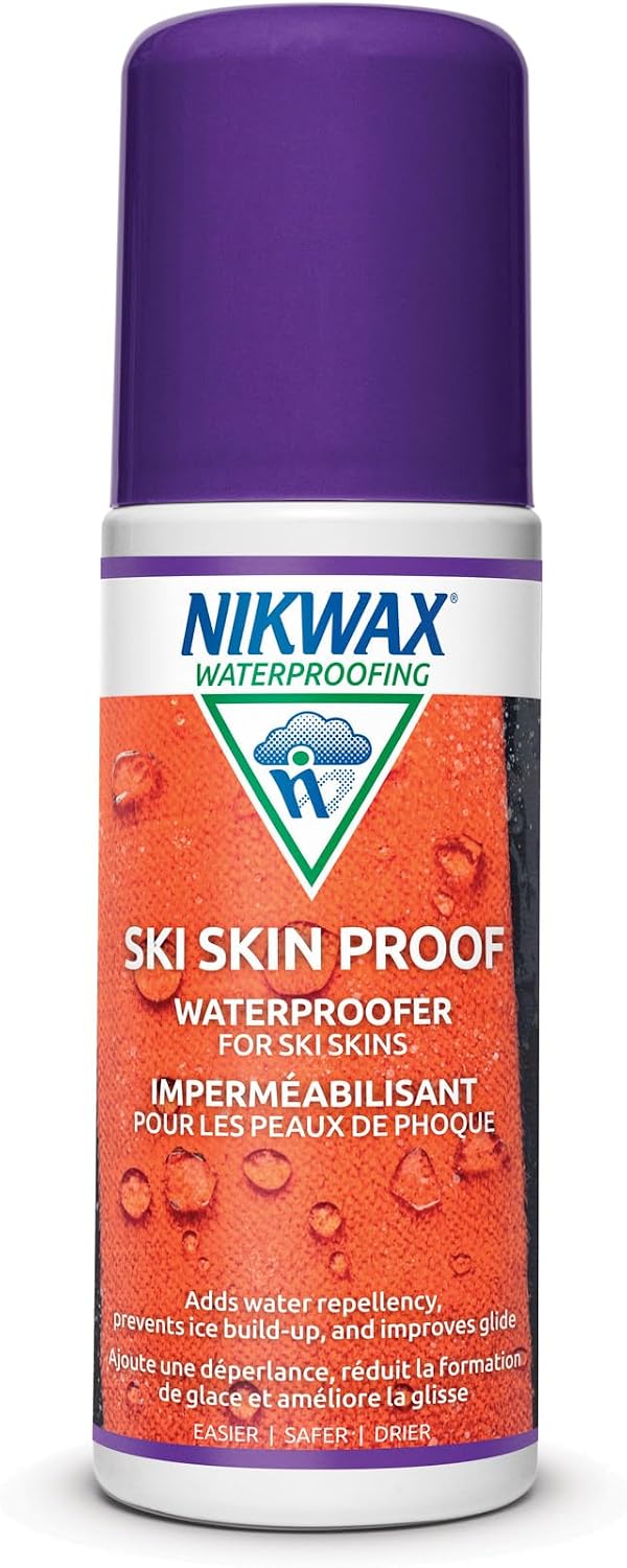 Nikwax Ski Skin Proof Waterproofing, Enhances Performance, Prevents Ice Build Up, Ski Care, Liquid Wax, Backcountry Skiing