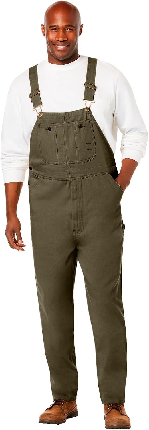 by KingSize Men's Big & Tall Denim Overalls