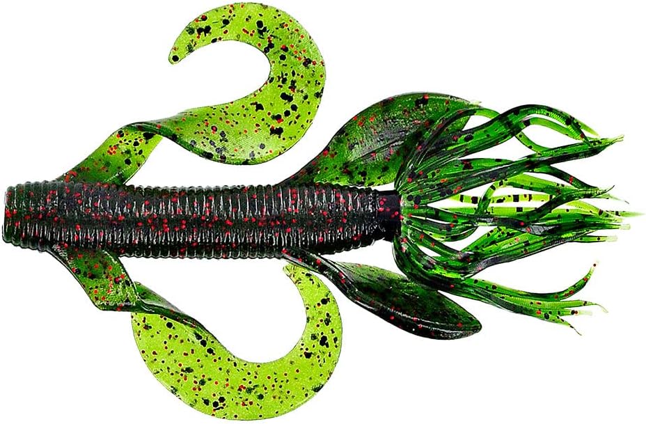 Yamamoto Custom Baits 4" Kreature Soft Creature Bait, 7-Pack, Bass Fishing Soft Plastic Lure, Multiple Colors