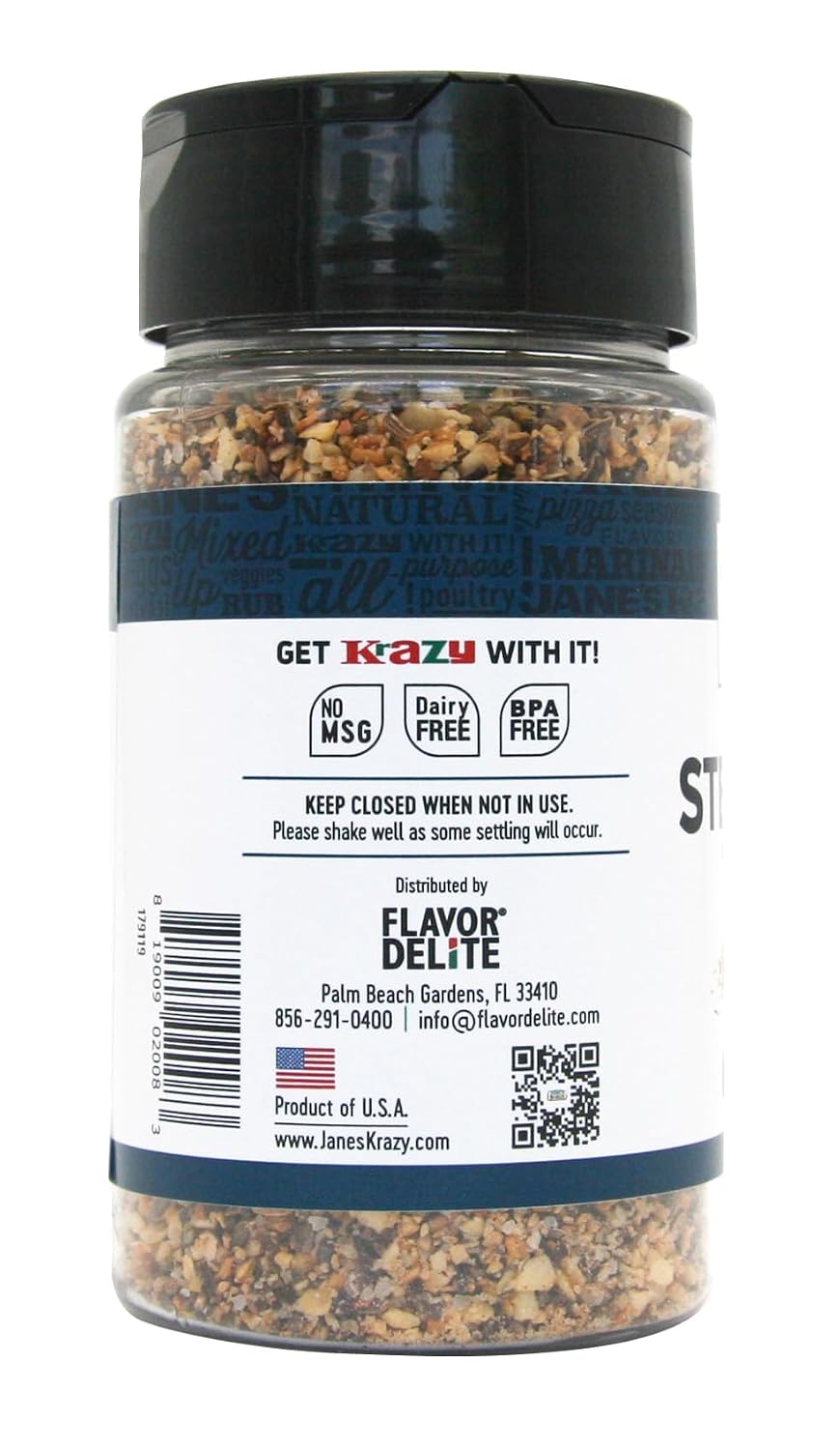 Jane's Krazy Seasonings Mixed-Up Steakhouse Seasoning, 4 Ounce