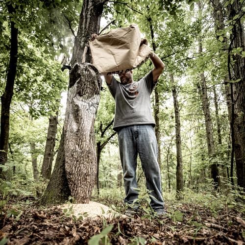 WILDGAME INNOVATIONS Treehugger 100 lb Trubark HD Camo Gravity Bag Feeder Durable Lightweight Weatherproof Game Feeder for Hunting