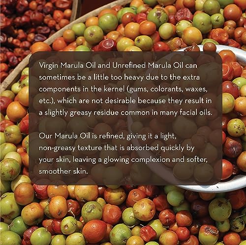 Marula Oil for Face, Hair & Skin, Cold Pressed & Pure, 1 fl oz