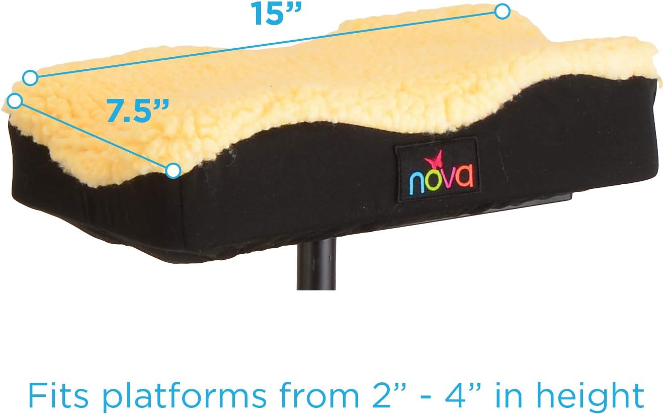NOVA Universal Knee Scooter Platform Cover, Fleece Faux Sheepskin Cover, Easy to Fit and Washable