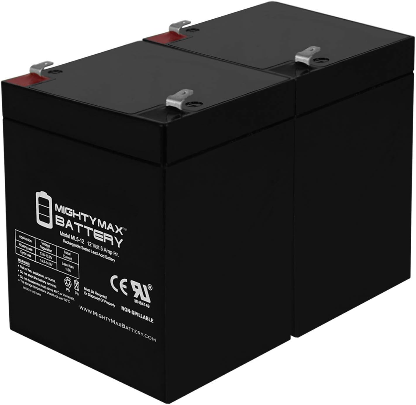 Mighty Max Battery 12V 5AH SLA Battery for Lawn and Garden Tool