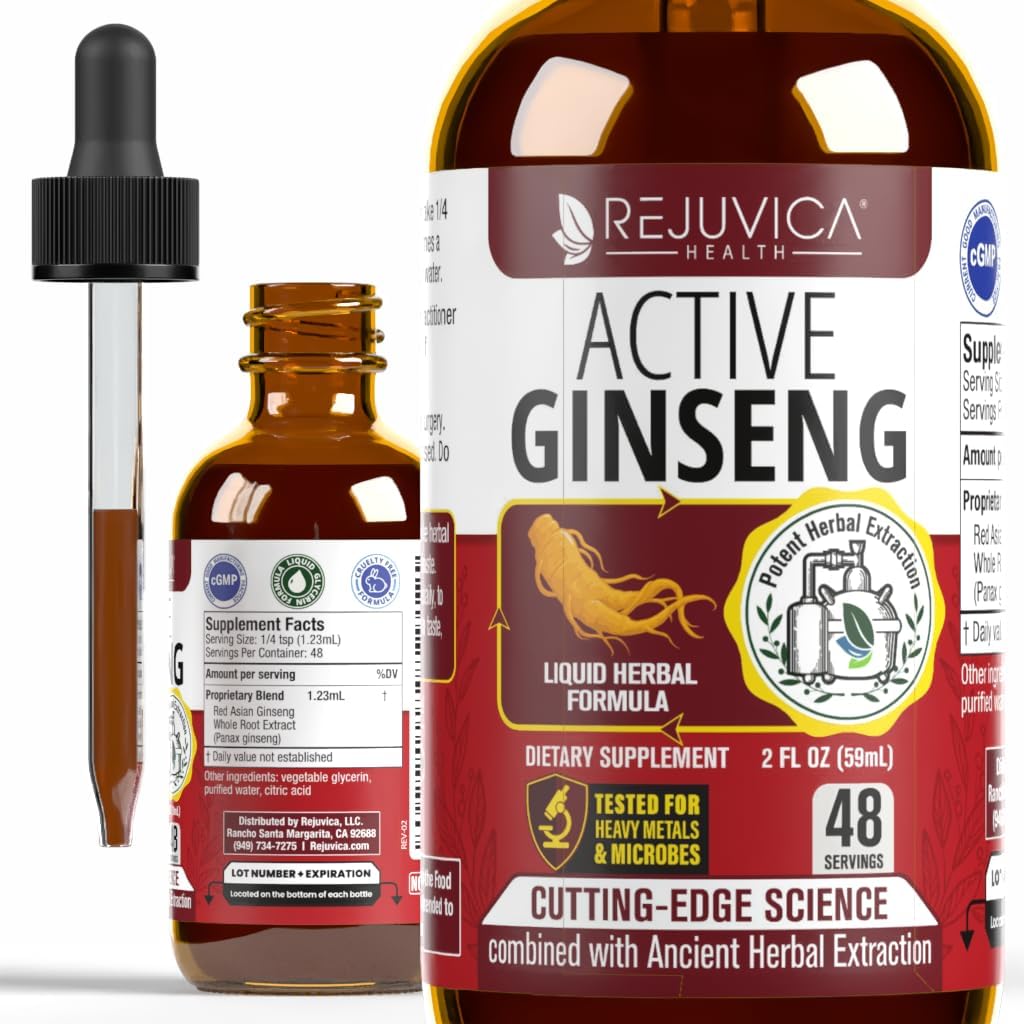 Active Ginseng - Korean Red Panax Ginseng - Natural Ginsenosides & GMO-Free