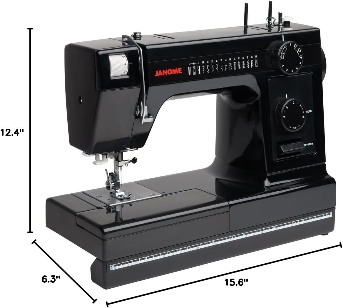 Janome HD1000BE HD1000 Black Edition All Metal Body Sewing Machine, one size