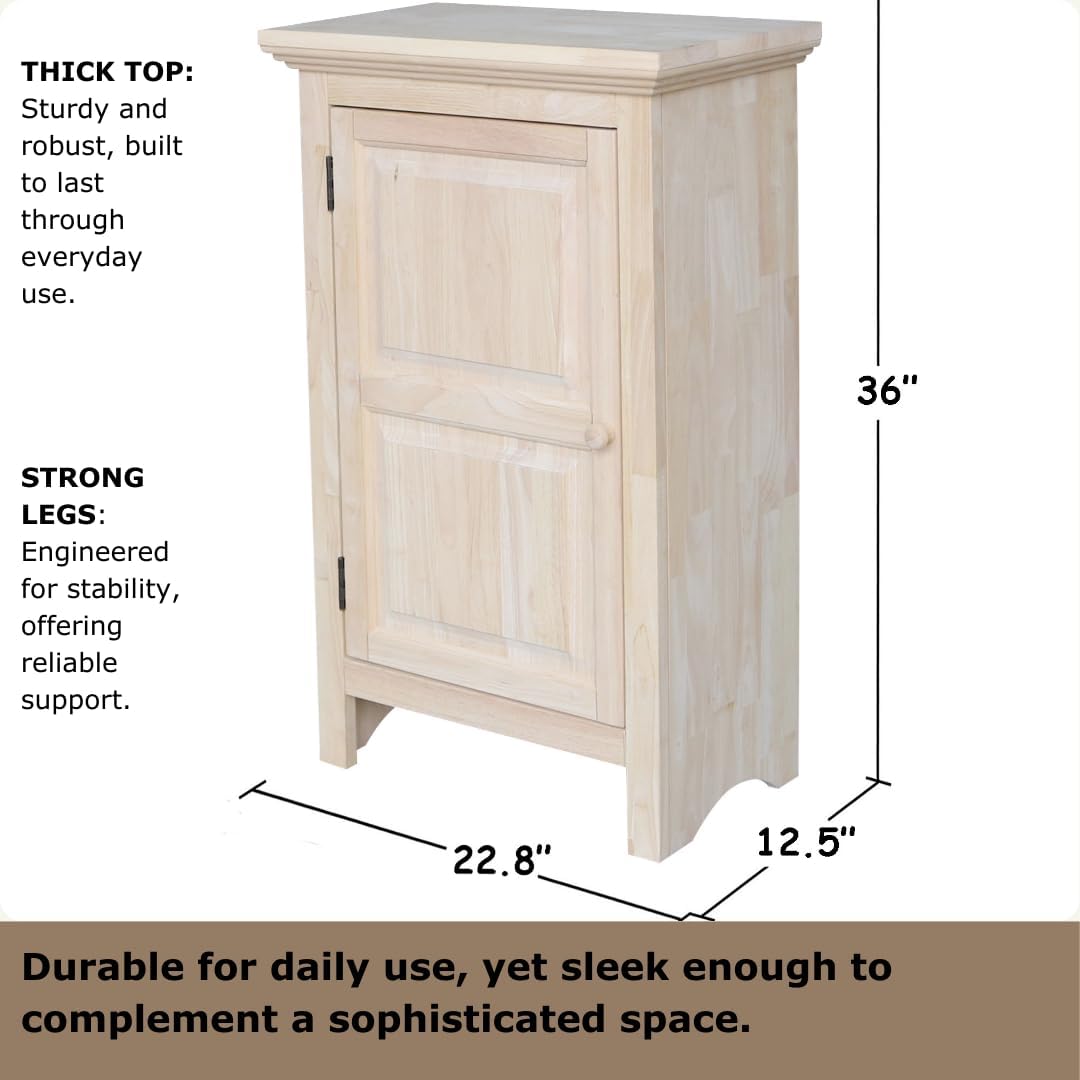 International Concepts Home Accents Unfinished 36" Single Jelly Cabinet