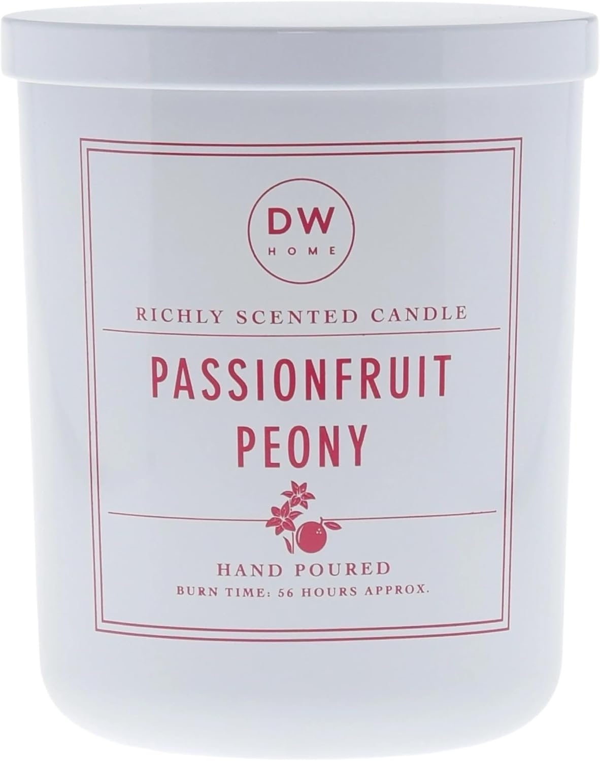 DW Home Peony Petals Scented Candle for Home, 9 oz, 8.8 oz Candle Jar, Up to 33H Burn Time, Luxury Scented Candle for Relaxation, Gifting, Home Décor