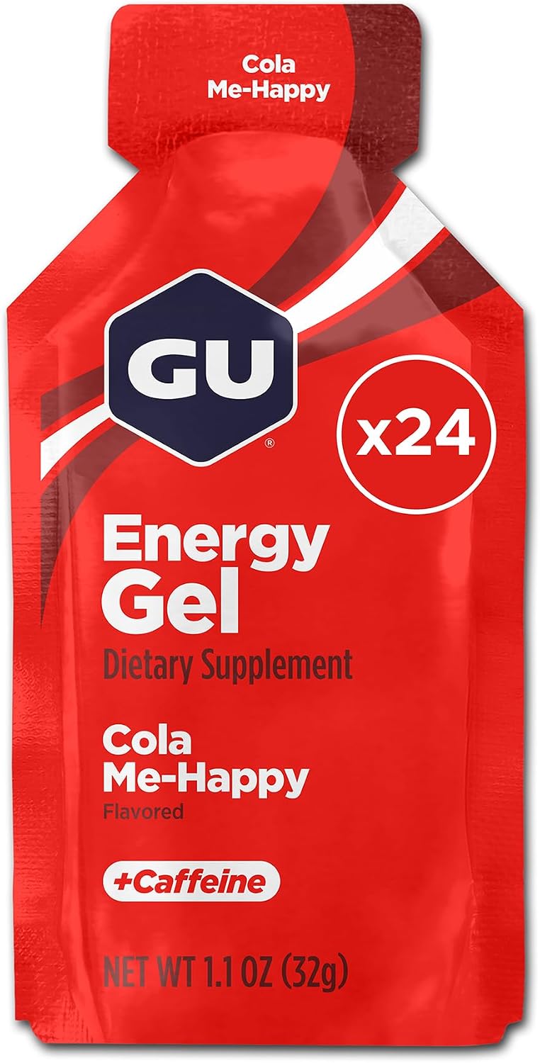 GU Energy Original Sports Nutrition Energy Gel, Vegan and Dairy-Free On-the-Go Energy for Any Workout, Vanilla Bean, 8-Count