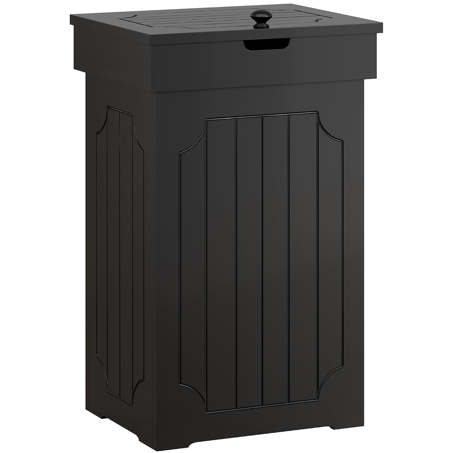 Function Home Trash Can Cabinet, 13 Gallon Kitchen Garbage Can, Wood Recycling Trash Bin, Freestanding Dog Proof Trash Can, Farmhouse Trash Cabinet with Lid for Home Kitchen Bathroom, Yellow
