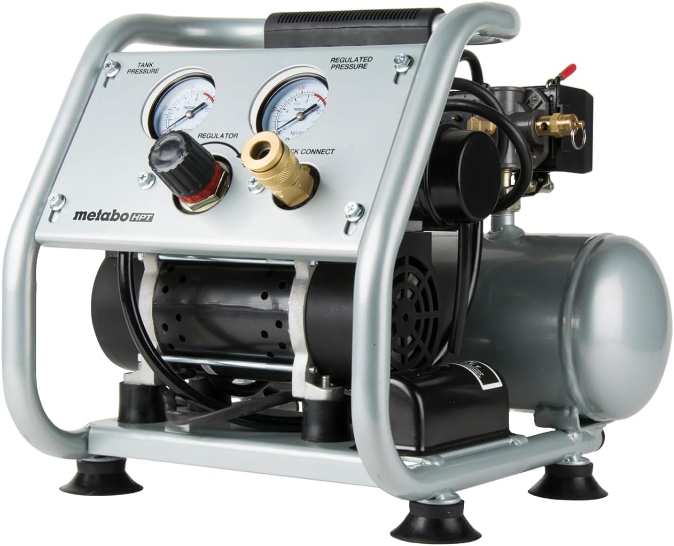 Metabo HPT Quiet Air Compressor, Portable 1 Gallon Oil-Free Air Compressor, Ultra-Quiet Operation at 59 dB