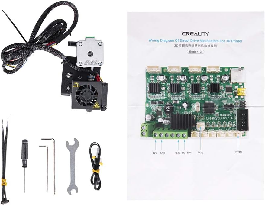 Official Creality Ender 3 Direct Drive Extruder Kit, Comes with 42-40 Stepper Motor Hotend Kit, Support Flexible TPU Filament, BL Touch