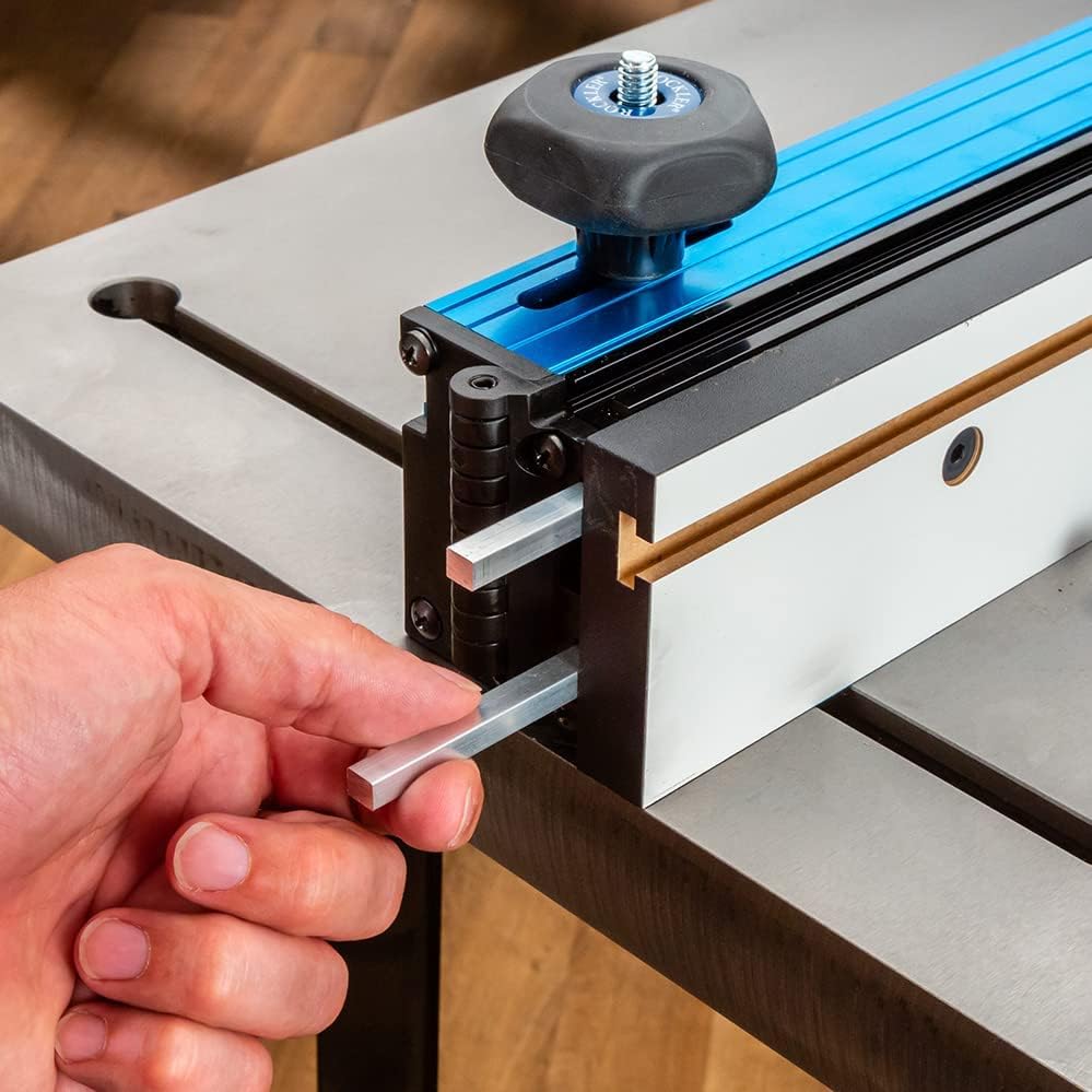 Router Table Fence – w/Micro-Adjustment Knob – Set Includes Router Fence Dust Port, Bit Guard, MDF Fences, Joinery Bars