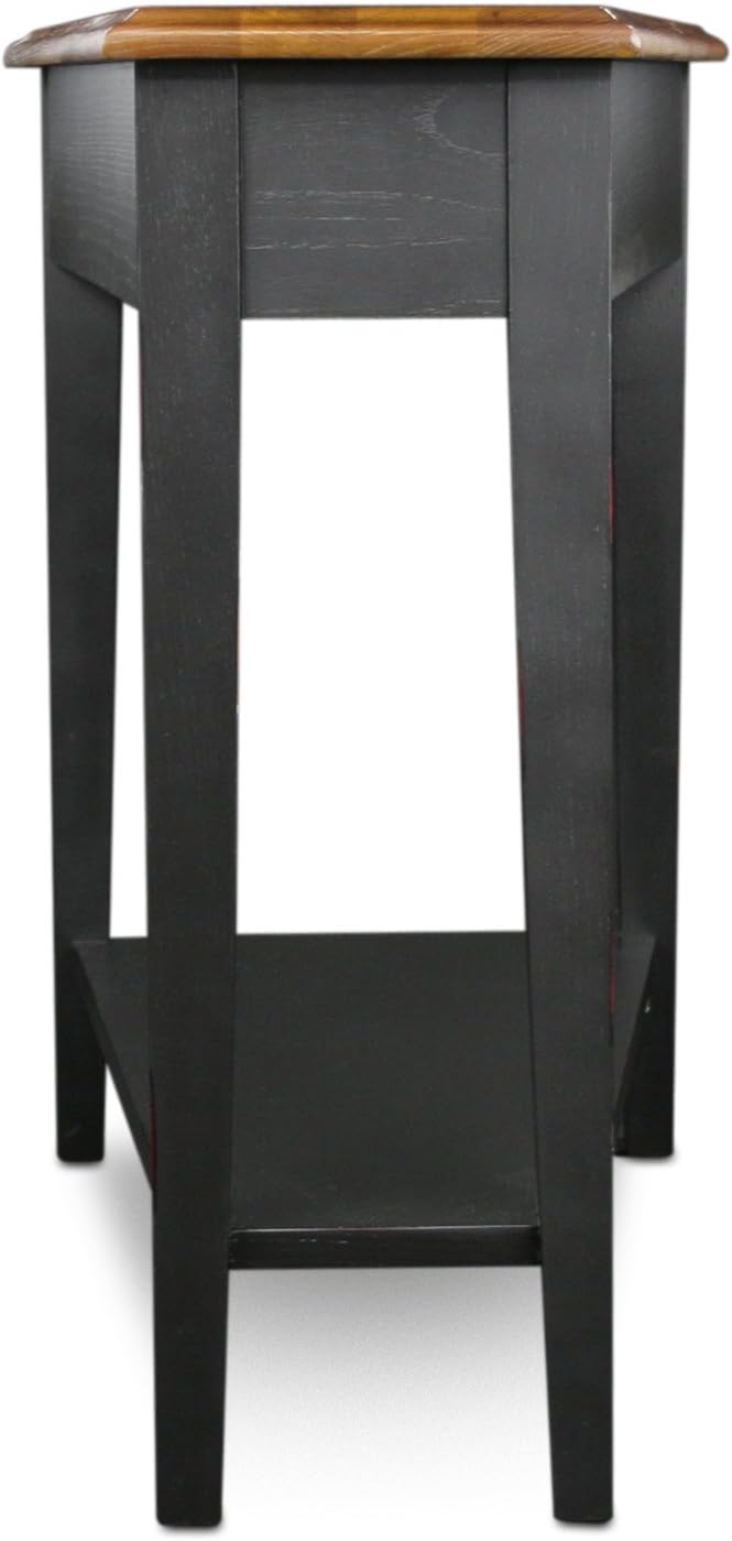 Leick Home Delton Wedge End Table, 17", Sienna