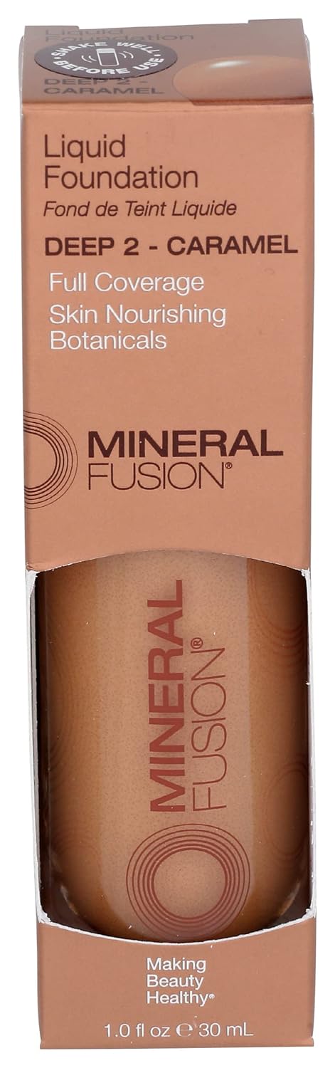 Mineral Fusion Full Coverage Liquid Foundation (Cool 1, Fair), 1 Fl Oz