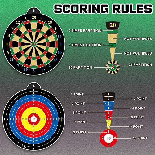 Dart Board - 12pcs Magnetic Darts - Excellent Indoor Game and Party Games