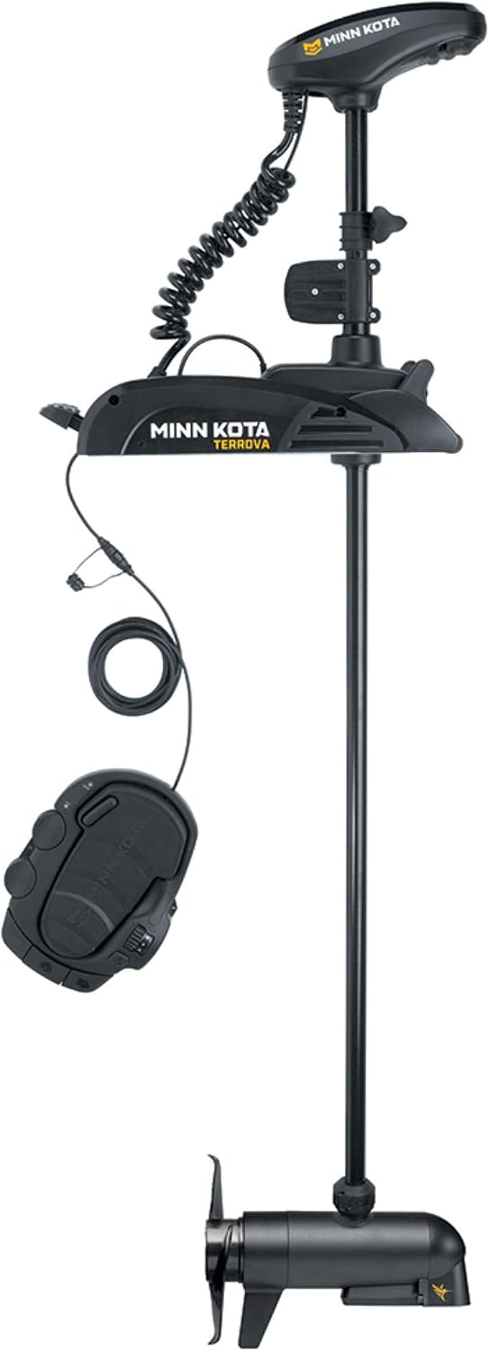 Minn Kota 1358838 Terrova Freshwater Electric-Steer Bow-Mount Trolling Motor with MEGA Down Imaging & i-Pilot Link GPS, 112 lbs Thrust, 72" Shaft
