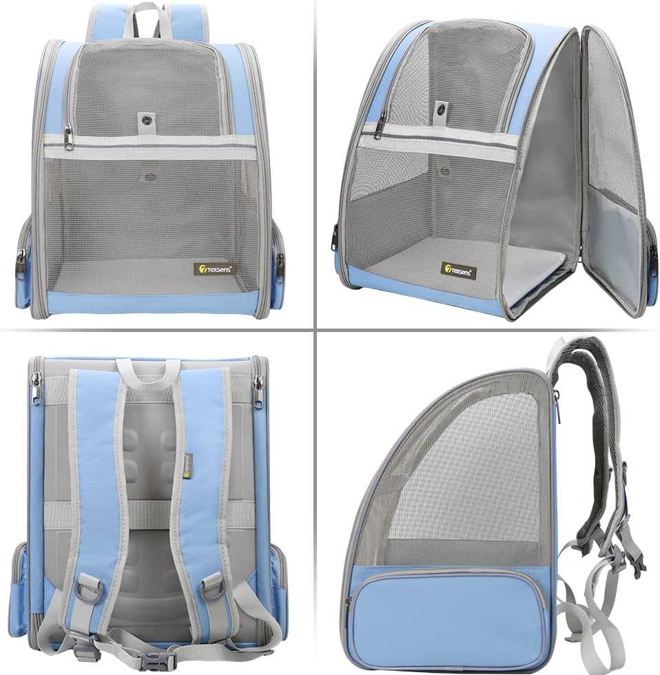 Texsens Innovative Traveler Bubble Backpack Pet Carriers for Cats and Dogs