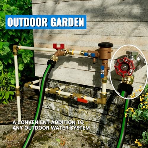SUNGATOR 8 Inch Frost Free Sillcock, 1/2" Push Connect x 3/4" GHT Hose Bibb