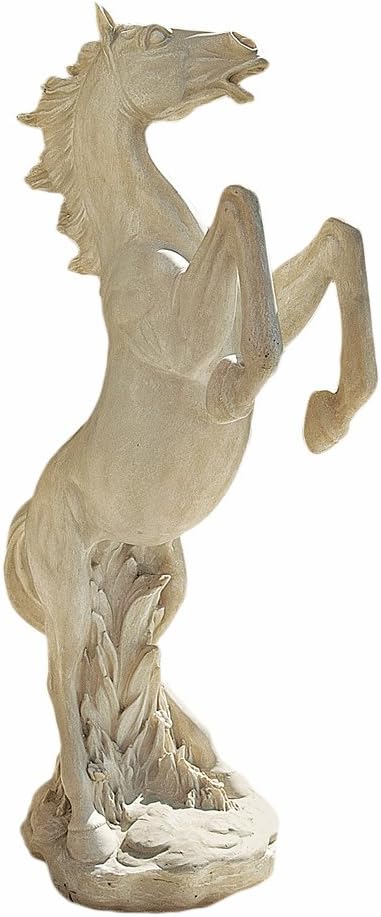 Design Toscano JE111291 Majestic Mustang Horse Statue,ancient ivory