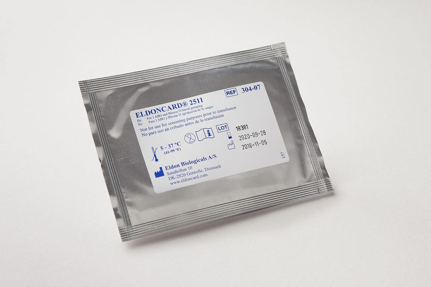 Eldoncard INC Blood Type Test, 1 Pack | Complete Kit, A, B, O, AB & RH Results, Results in Minutes, Includes Safety Lancet, Micropipette