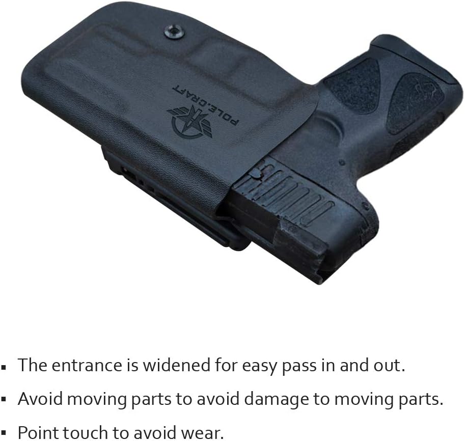 Taurus G2C Holster OWB Kydex Holster Custom Fit: Taurus G2C 9mm & Millennium PT111 G2 / PT140 Pistol - Outside Waistband Carry 1.5-2 Inch Belt Clip
