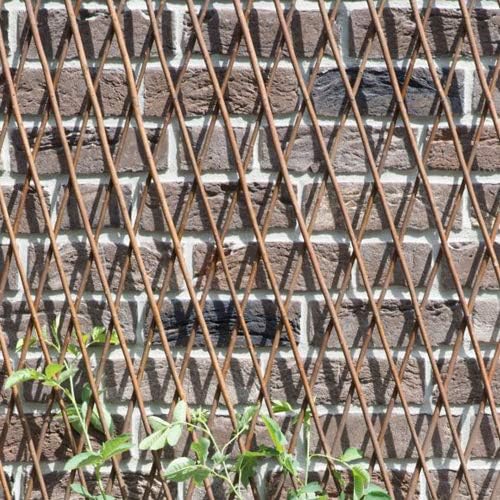 Natural Lattice Willow Trellis Fence for Climbing Plants,Expandable Garden Fence Wall Panel, Outdoor Decorative Wood Fence (1 Pieces)